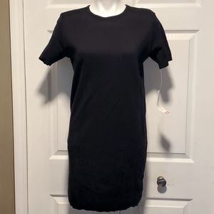 NWT Liz Claiborne Petite Women's Black Cotton Dress - Size Petite Small (6-8)